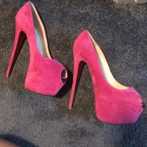 Christian Louboutin Pink Daffodile Platform